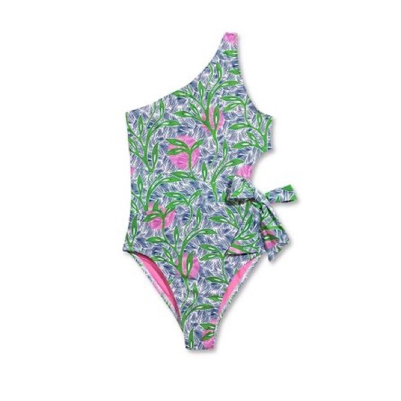 🆕 Liberty & Justice One Shoulder High Leg Cheeky Cut Out One Piece Swimsuit - Picture 2 of 4